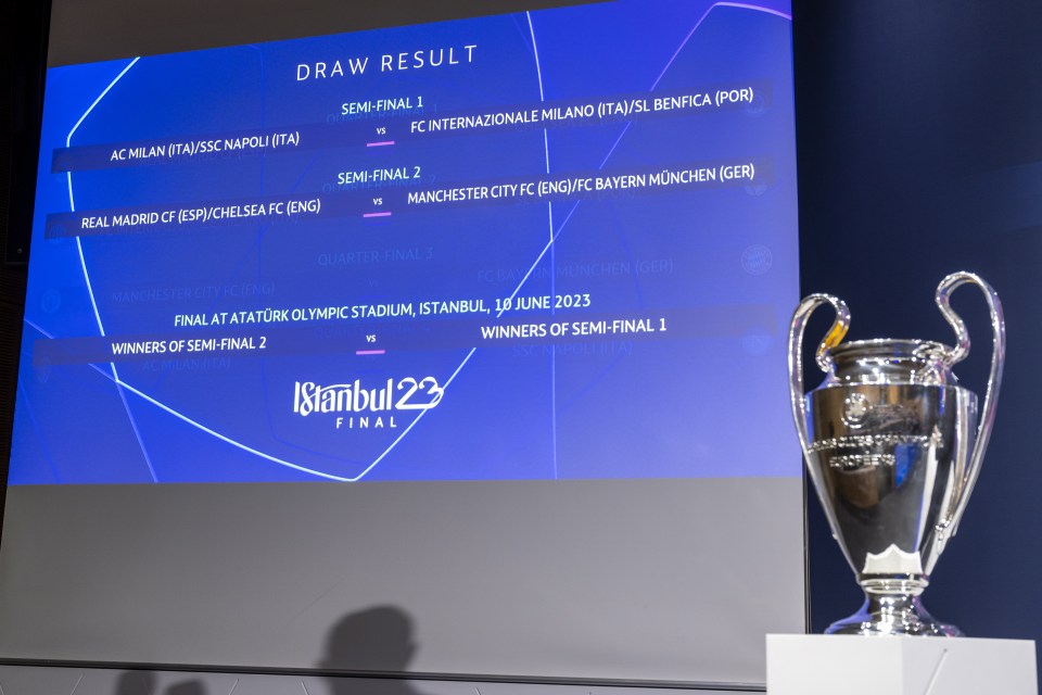 The Champions League semi-final draw has taken place