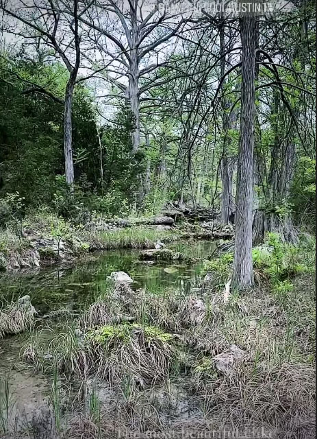 The couple have taken a trip to Pedernales River