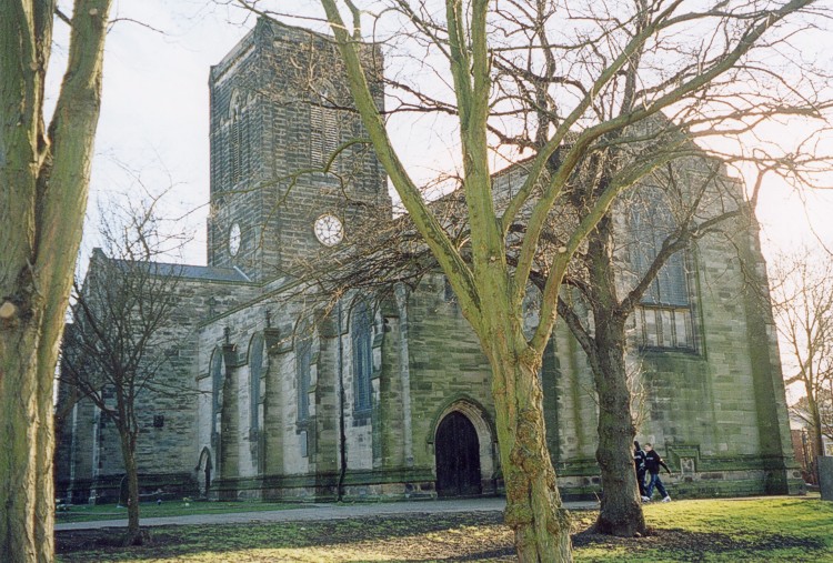 A worshipper was stabbed outside St Stephen's Church in Sneiton, Nottinghamshire on Easter Sunday