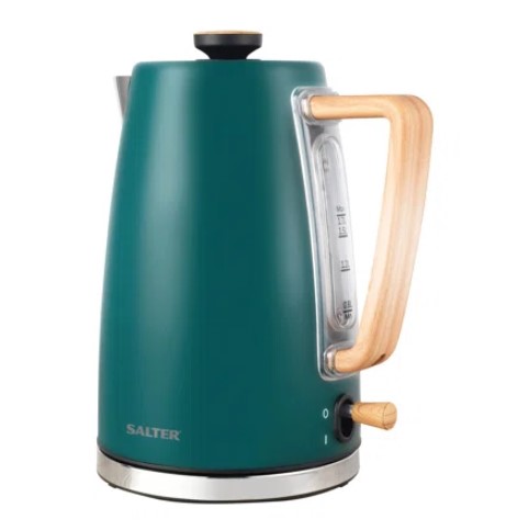 Fill up the Salter Elder teal kettle, for £35 from Wilko