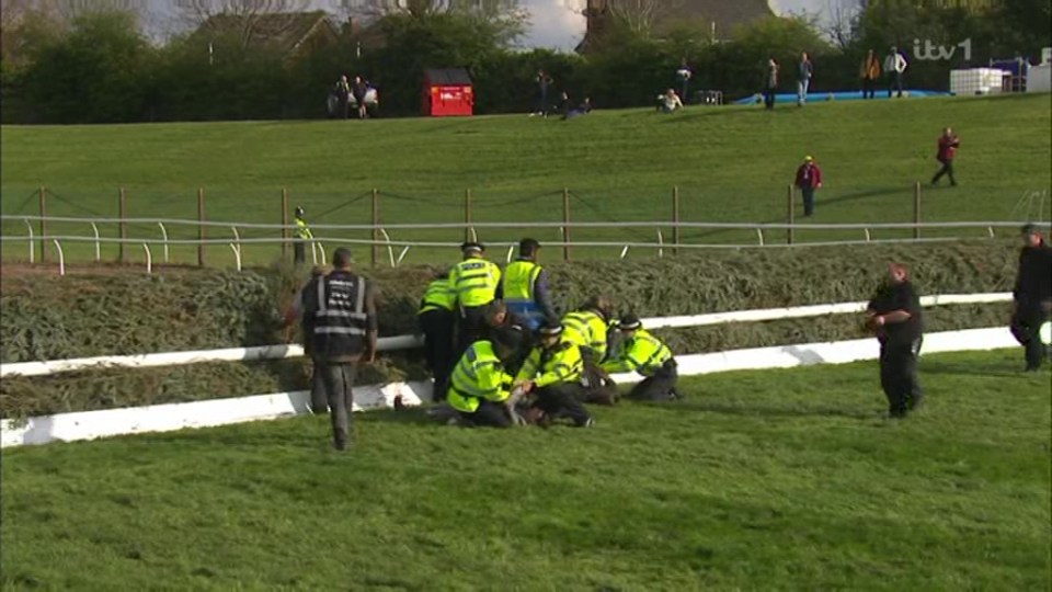 Groups of activists managed to get through the ring of steel