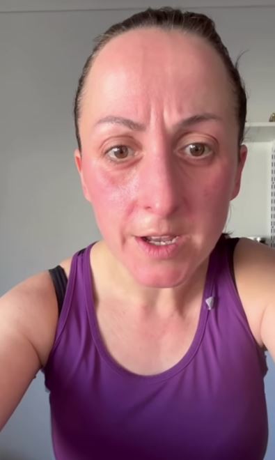 Natalie shared a clip after her latest marathon training session