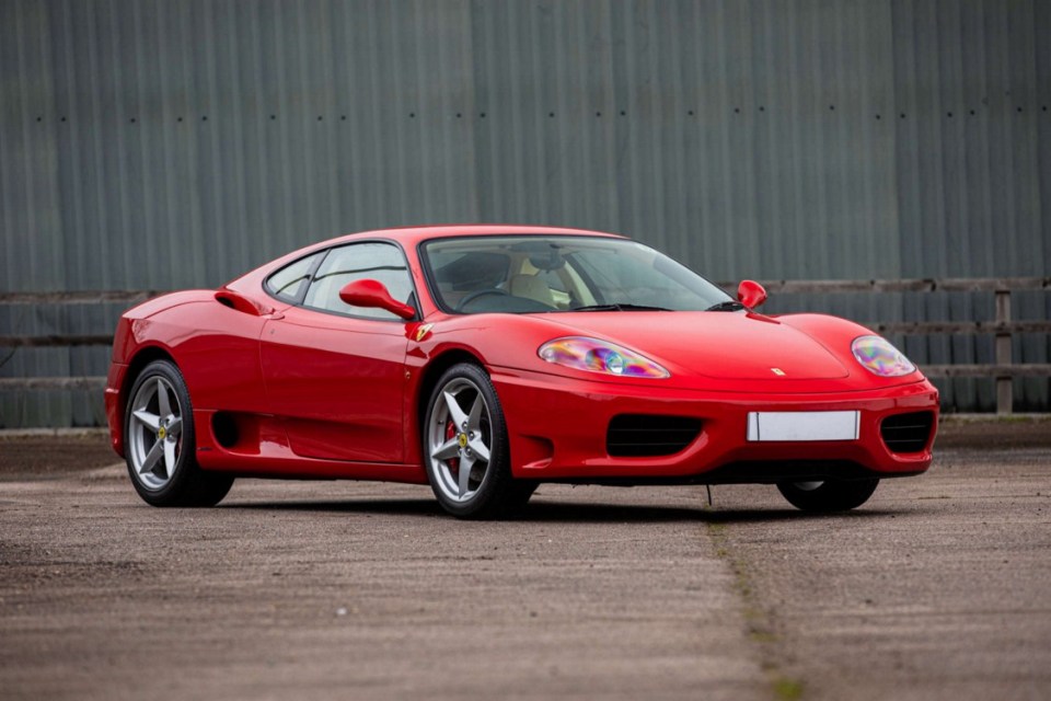 A 2001 Ferrari 360 Modena has gone just 4,793 miles travelled and comes with a guide or price of £100,000 - £120,000