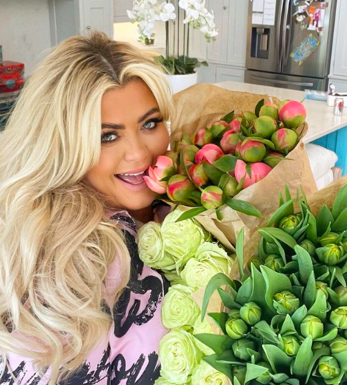 Gemma Collins has taken a pop at two supermarkets about their 'dying flowers and plants'