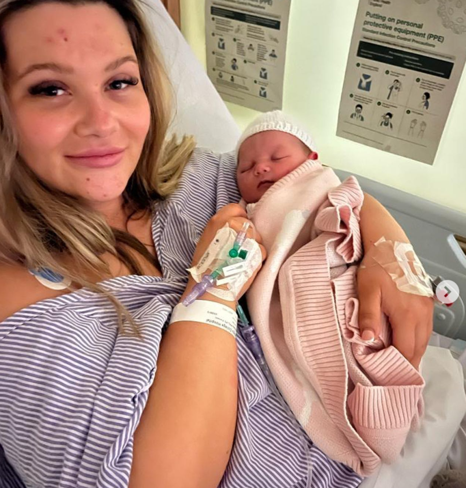 Shaughna Phillips has welcomed her first child