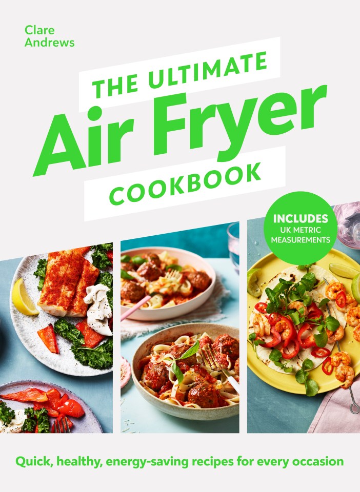 Clare is the author of The Ultimate Air Fryer Cookbook which features numerous recipes