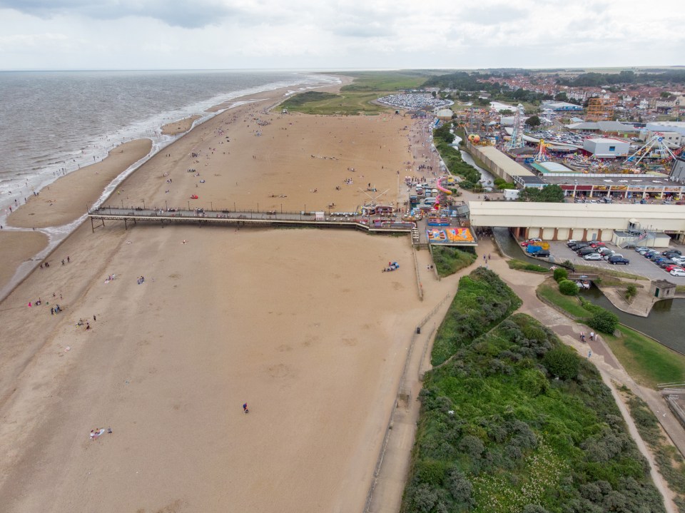 The British seaside town of Skegness in Lincolnshire was voted the worst beach