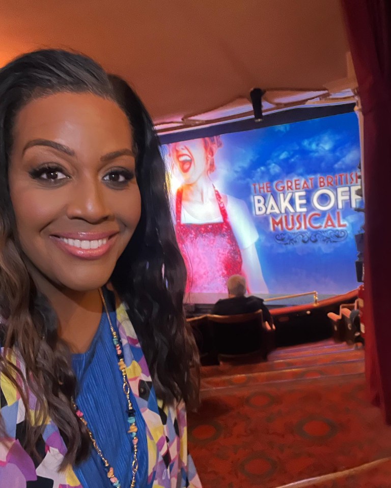 Alison Hammond wowed in a colourful outfit as she attended the Bake Off musical