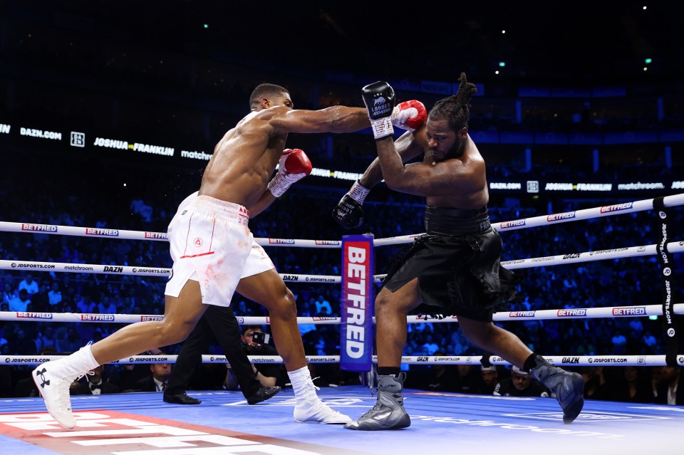 But Joshua landed the better and more menacing shots of the night