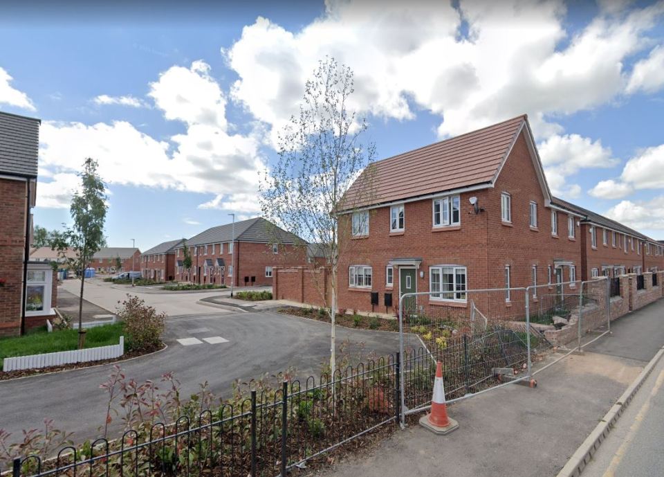 The new-builds sit on the Coppenhall Place development