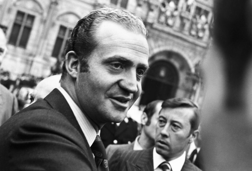 Juan Carlos pictured in Paris in 1976