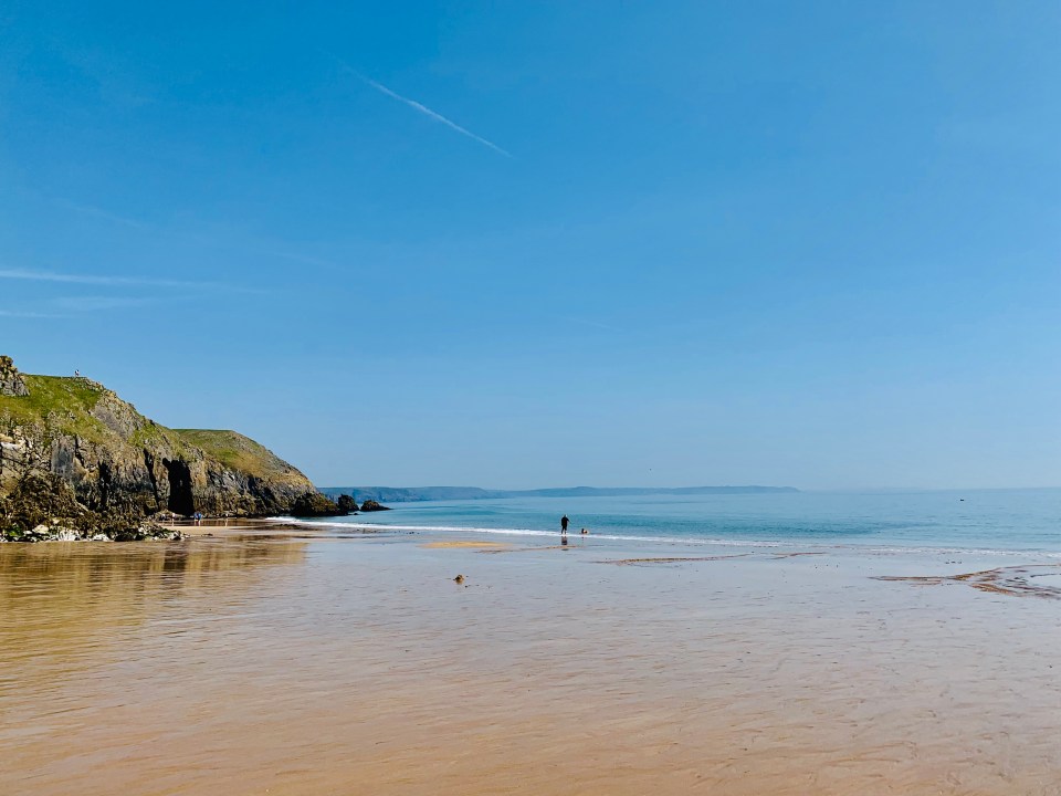 The beach is famed for its clear waters and gorgeous stretches of sand