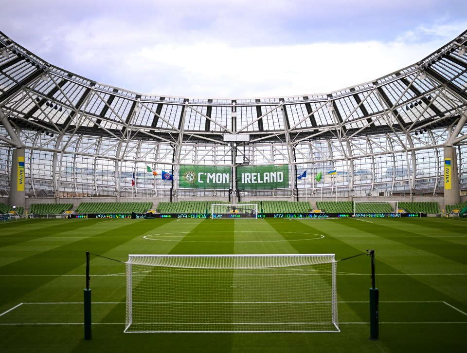 The Aviva Stadium in Dublin will host games in the Republic of Ireland