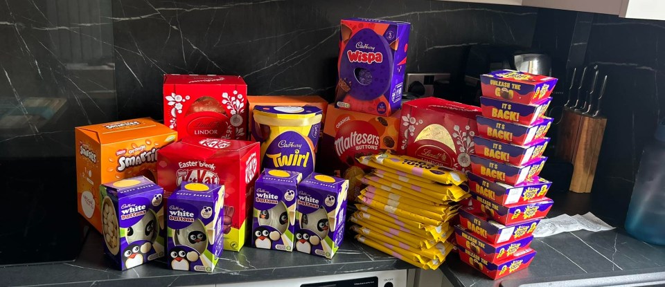 One bargain hunter went wild in the Easter Egg sale