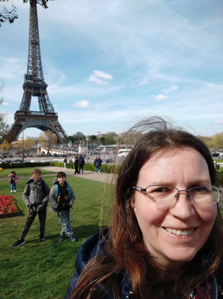 Catherine and her boys visited France for a theme park, but it wasn't Disneyland