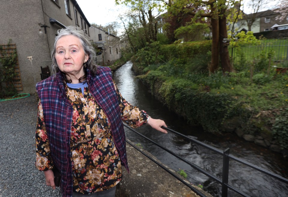 Local Rhona Barton says she's seen sanitary products floating down the river