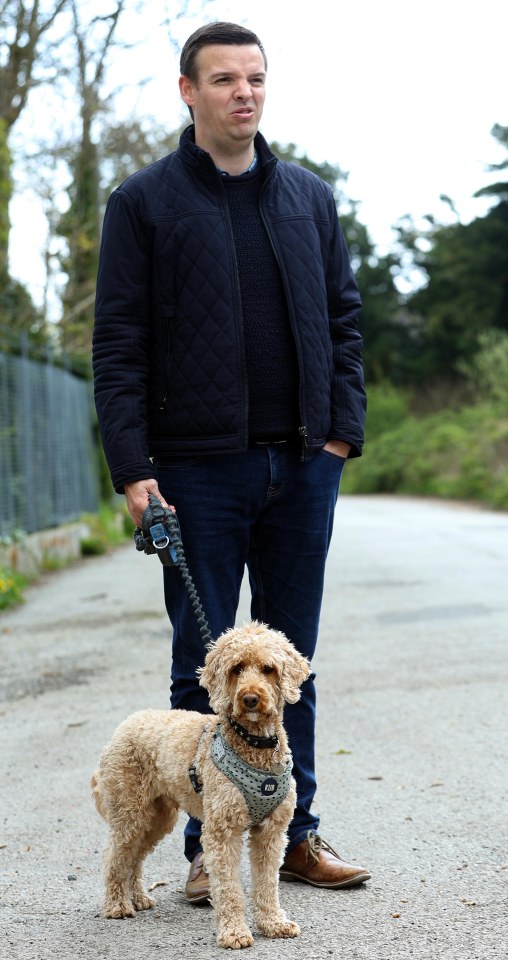 Local dad Chris Gallagher-York says he's smelt the sewage while walking his dog