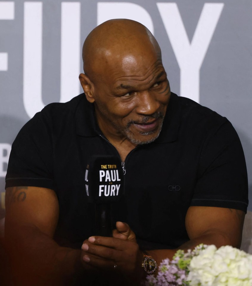 Mike Tyson in Saudi Arabia before Jake Paul vs Tommy Fury