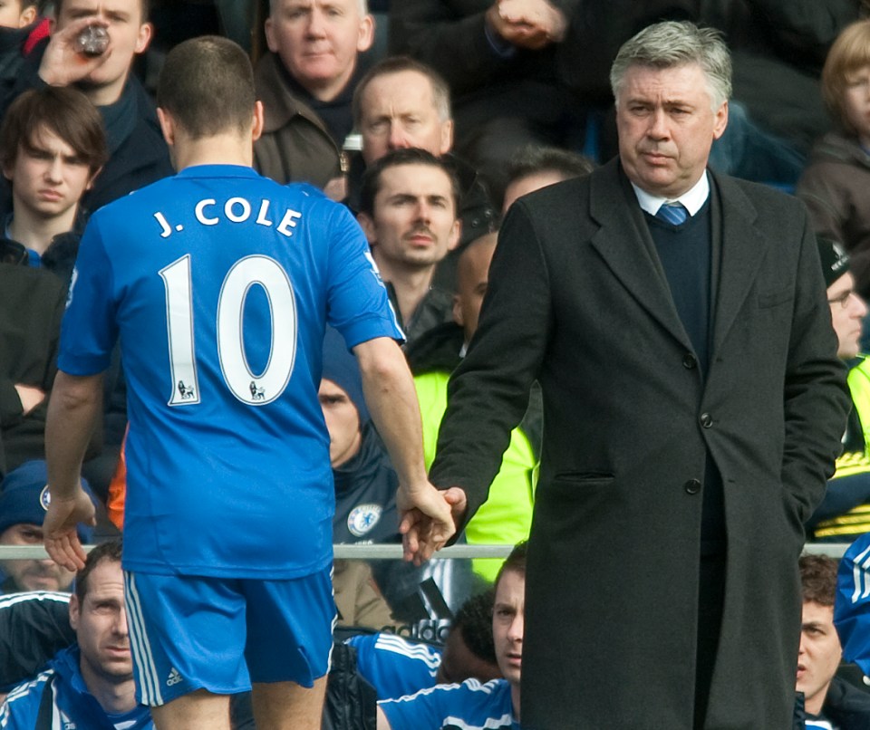 Joe Cole played under Carlo Ancelotti at Chelsea