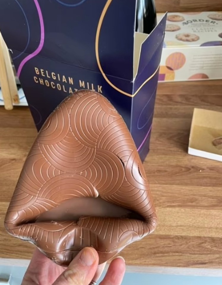 Customers who bought a 'Belgian milk chocolate egg' from Sainsburys were also disappointed