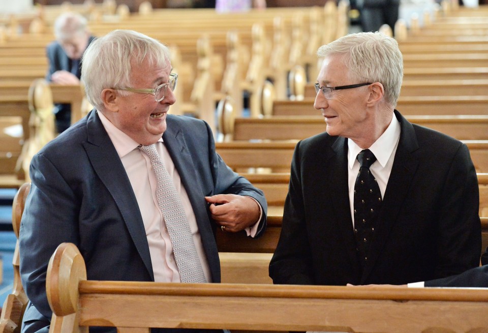 Christopher Biggins recalls how his gang were dubbed The Fag Packet by local bar workers – they share a laugh at Cilla’s funeral