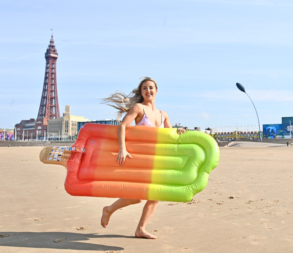 Natalie Pollard enjoying the sunshine