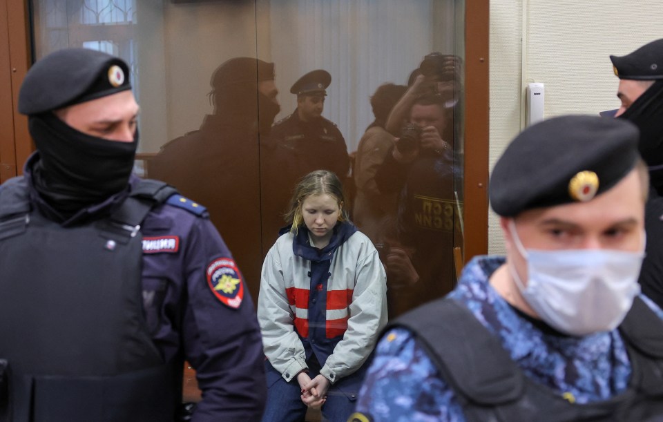 Trepova, 26, appeared in court on Tuesday charged with terrorism only hours before dissident Russians allegedly claimed their involvement