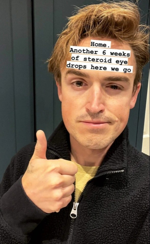 Tom Fletcher ended up in hospital over the weekend