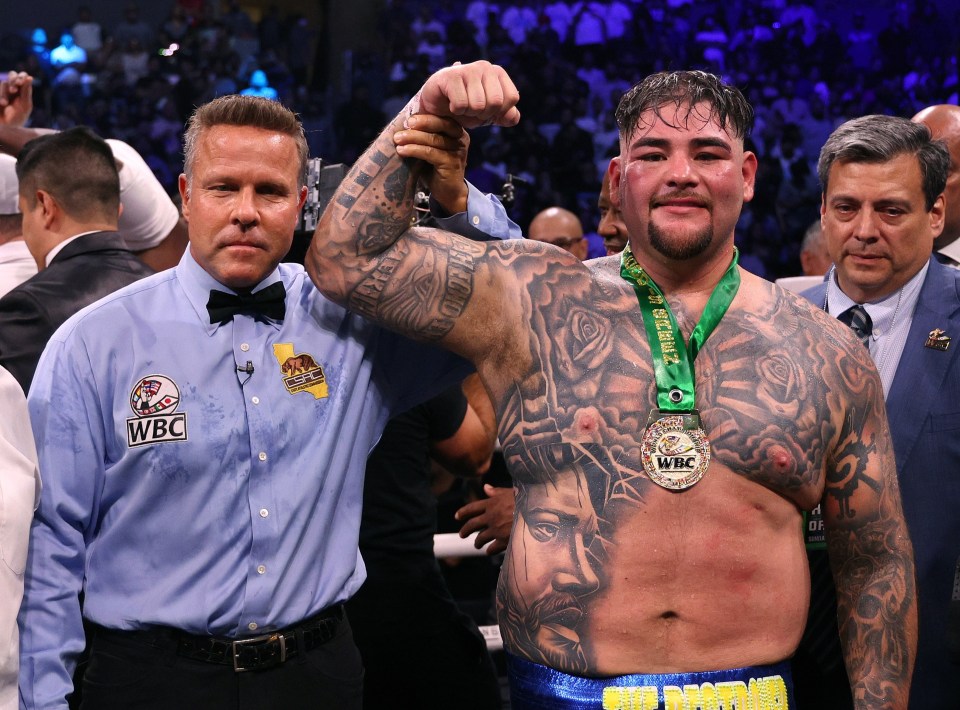 Former unified heavyweight champ Andy Ruiz Jr is in the running to face the Brit