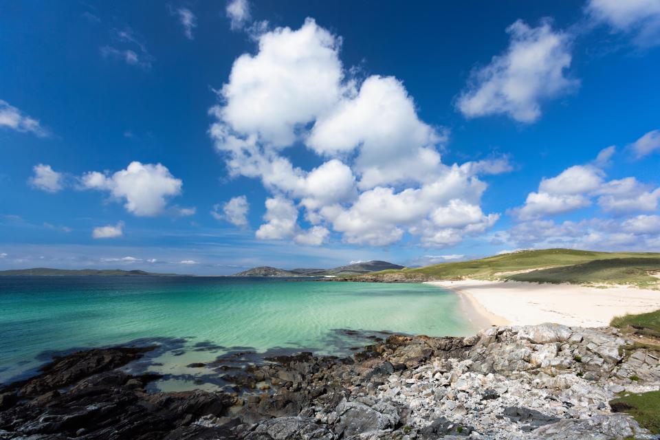 A beach in the UK has been called a "paradise"