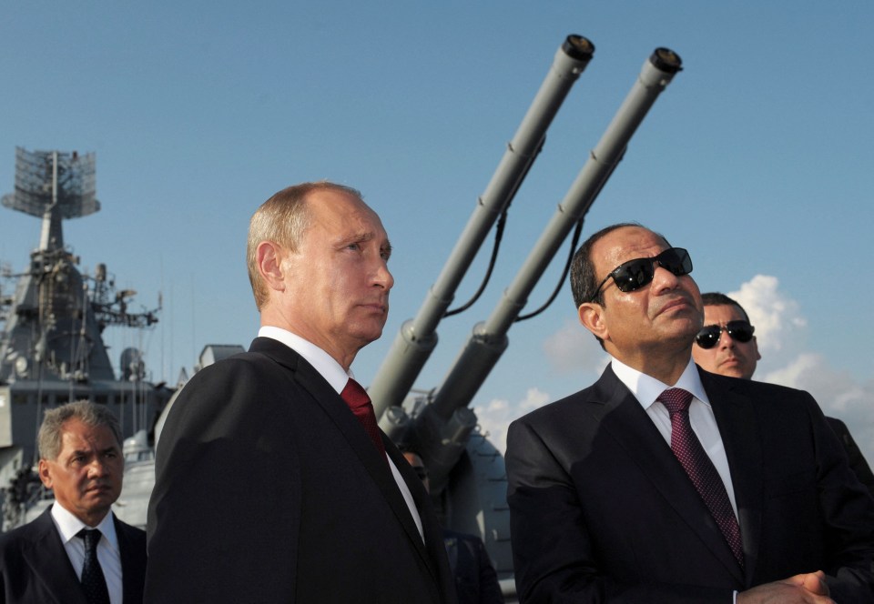 The leak revealed Egypt’s president Abdel Fattah Sisi – a US ally – is secretly supplying rockets to Russia