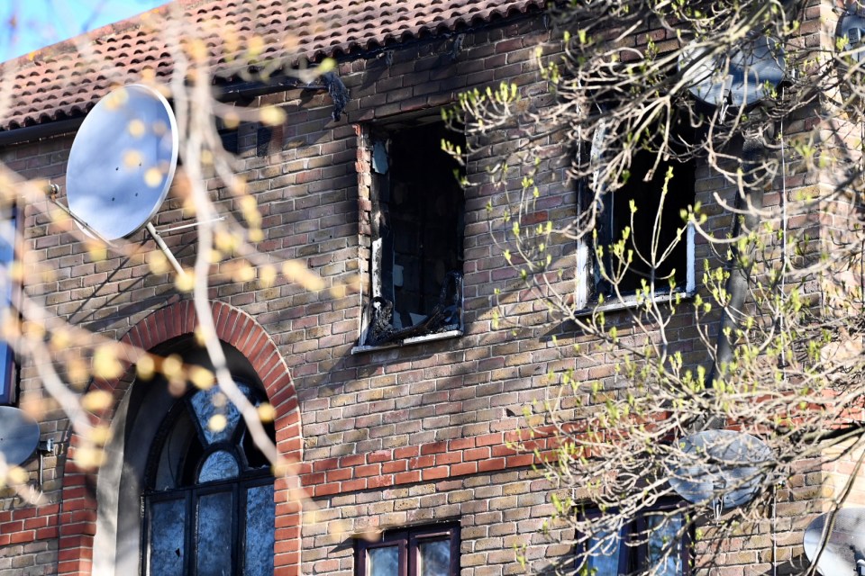 A fire ripped through the East London flat around 5.30pm on Thursday