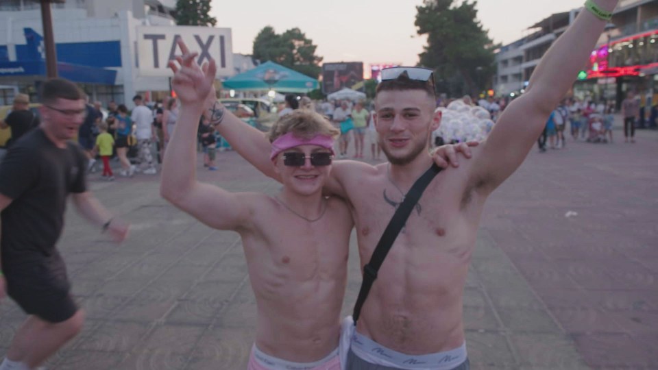 Dillan, 19, from Hampshire, blew a grand in a strip club on his first night and he and pal Ollie say they have 'no ambitions other than to come home in one piece'