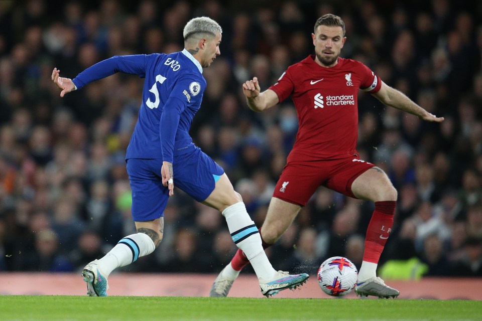 Enzo Fernandez was controlled in the middle of the park against Liverpool