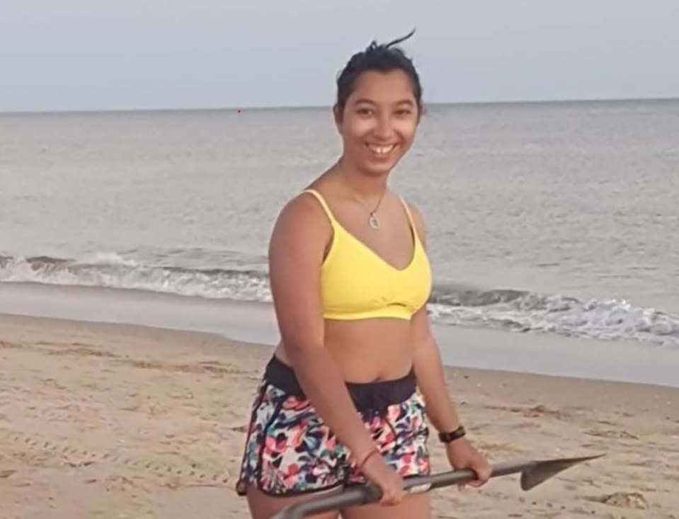 Erica Vincente was paddle boarding when strong winds carried her out to sea