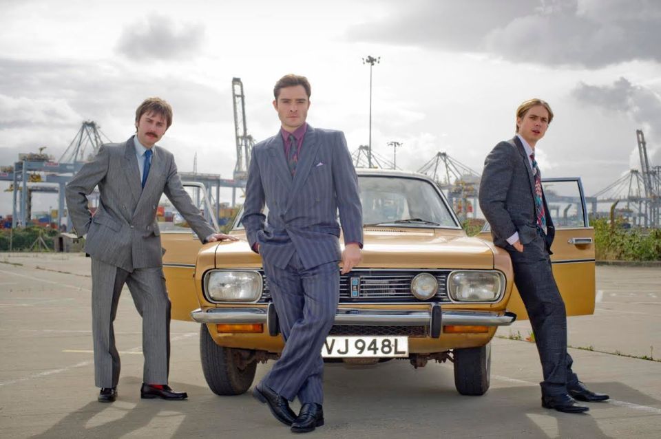 James in White Gold with Ed Westwick (middle) and Joe