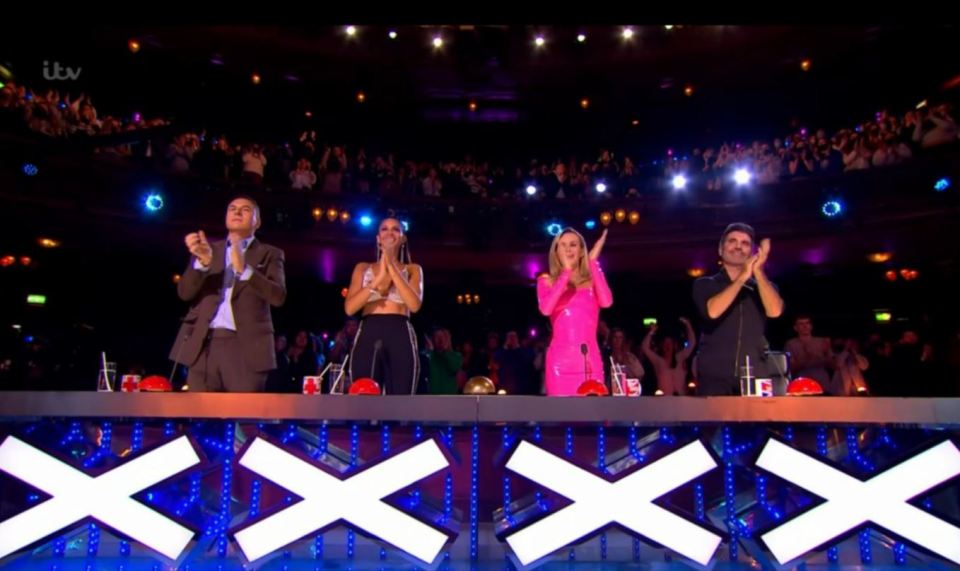 The judges gave his performance a standing ovation