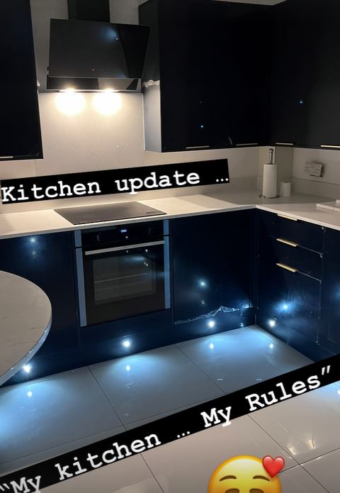 Gary Lucy has revealed his sparkling new kitchen