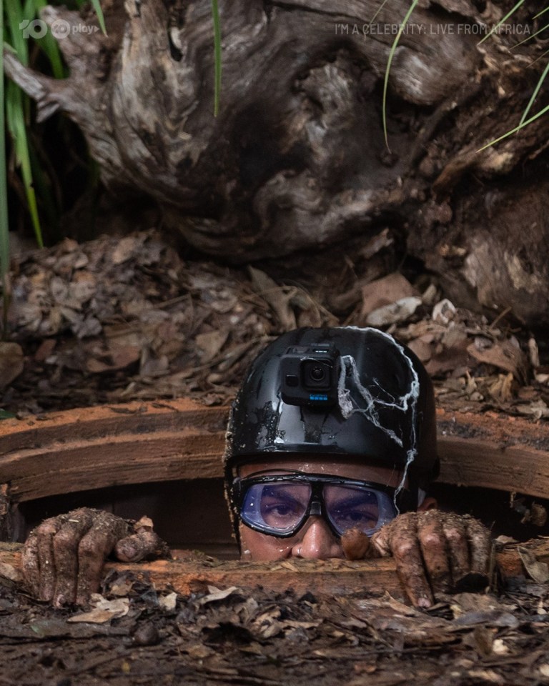 He tackled the Tomb of Terror challenge to win stars for camp