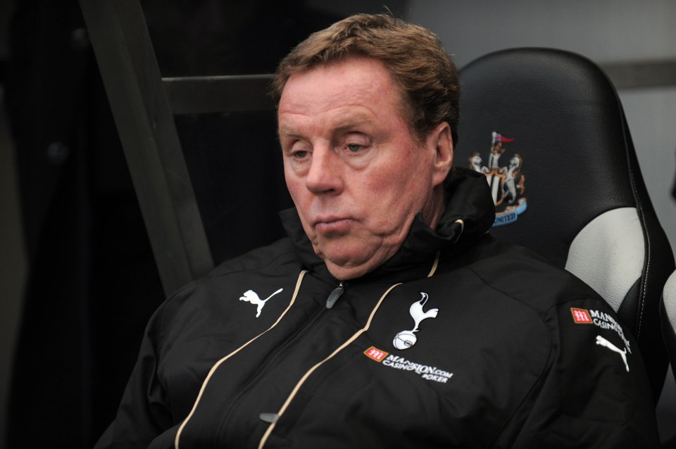 Harry Redknapp was manager of Tottenham from 2008 to 2012