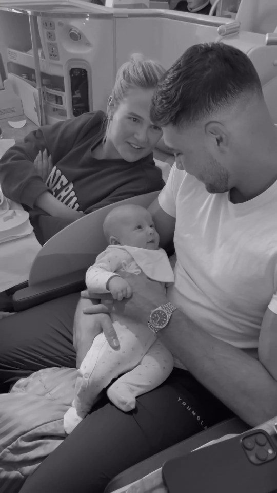 Molly and partner Tommy Fury have jetted to Dubai with their three-month-old