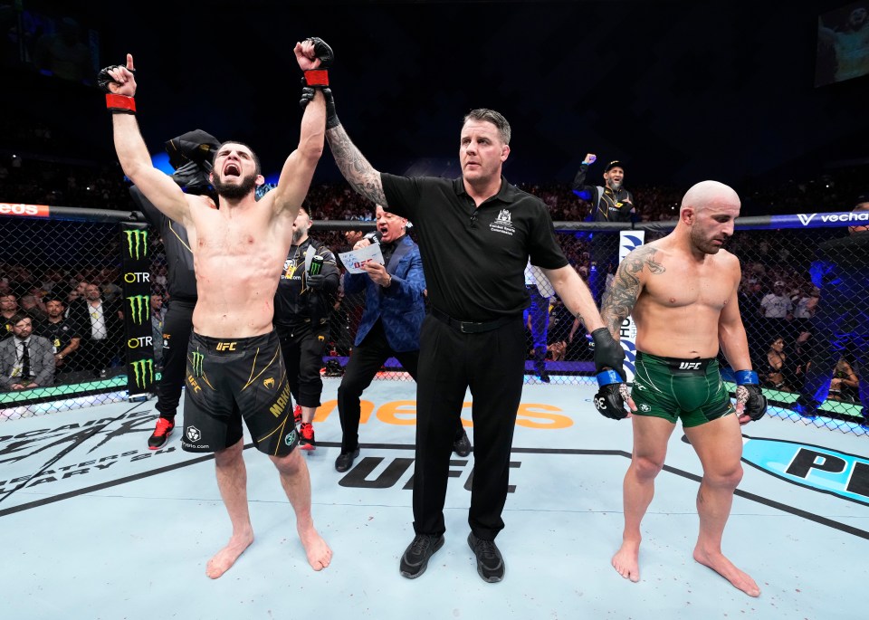 Islam Makhachev beat Alexander Volkanovski on points