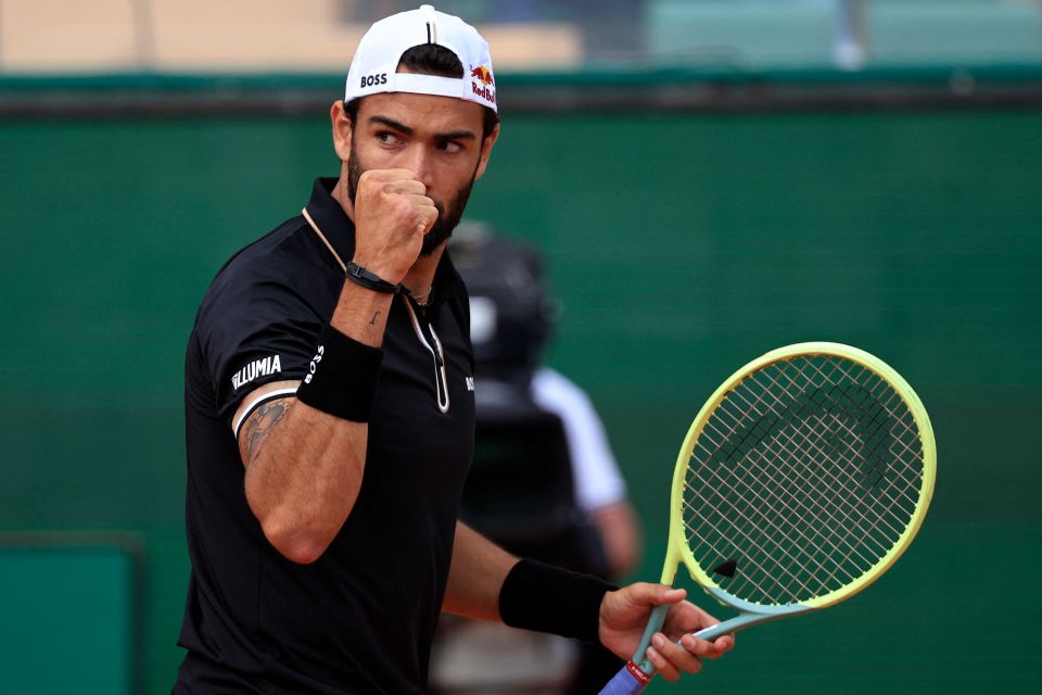 Berrettini, 27, won his Monte Carlo opener against Maxime Cressy