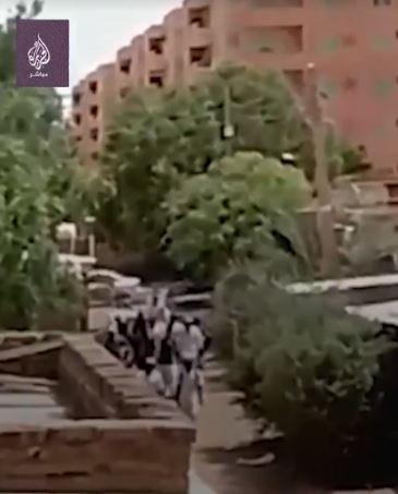 Further footage shows a group of recent escapees strolling casually through the streets of Khartoum