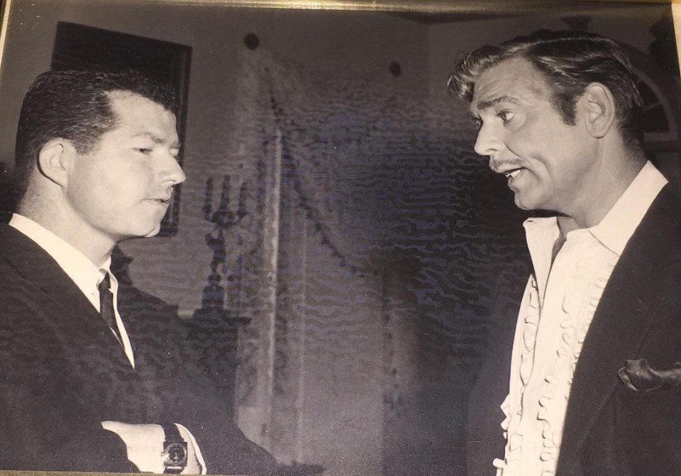 Jim (left) landed his very first client as a fixer for Hollywood actor Clark Gable