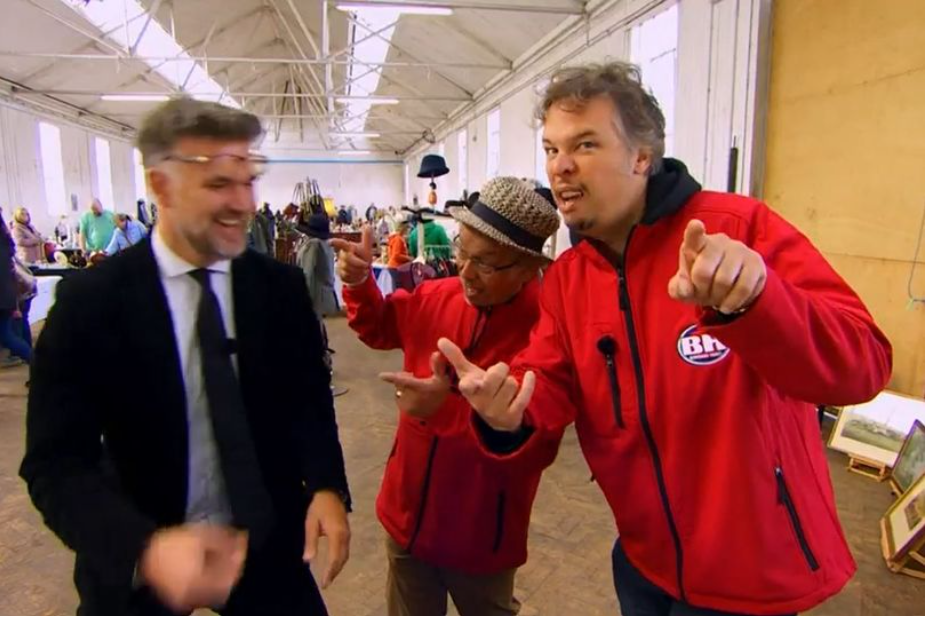 The group started rapping in the latest episode of Bargain Hunt