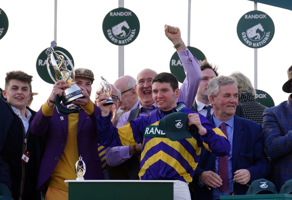 The Ramblers, who include 21-year-old student Cameron Sword, far left, celebrate winning the National