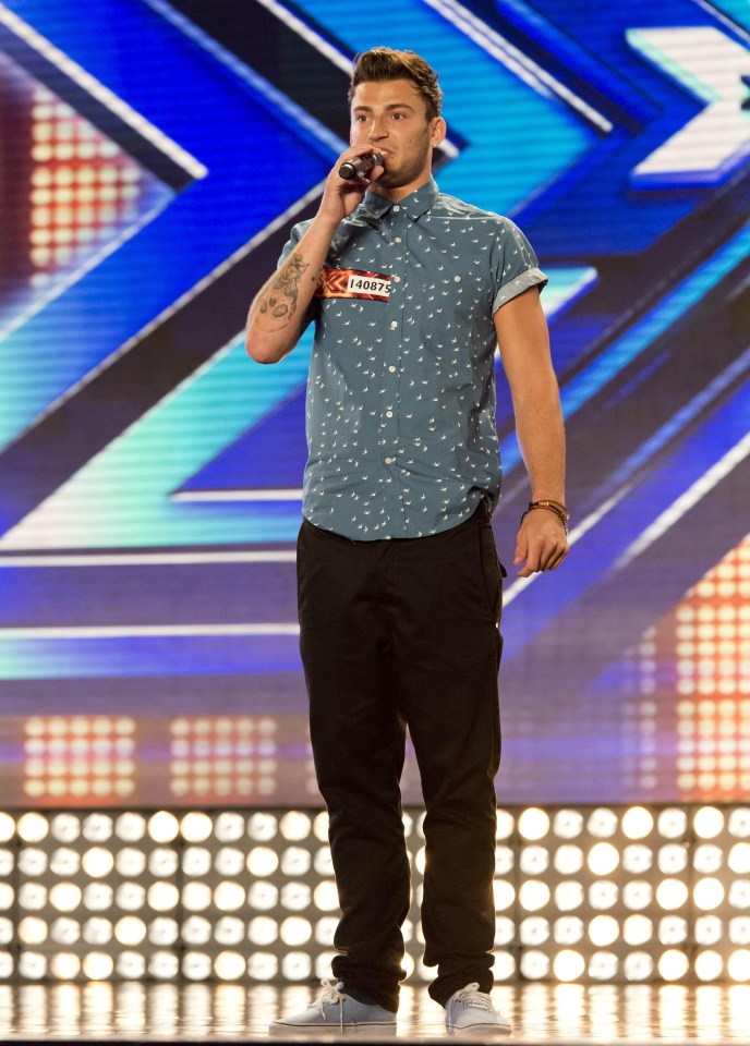 Jake on The X Factor in 2013