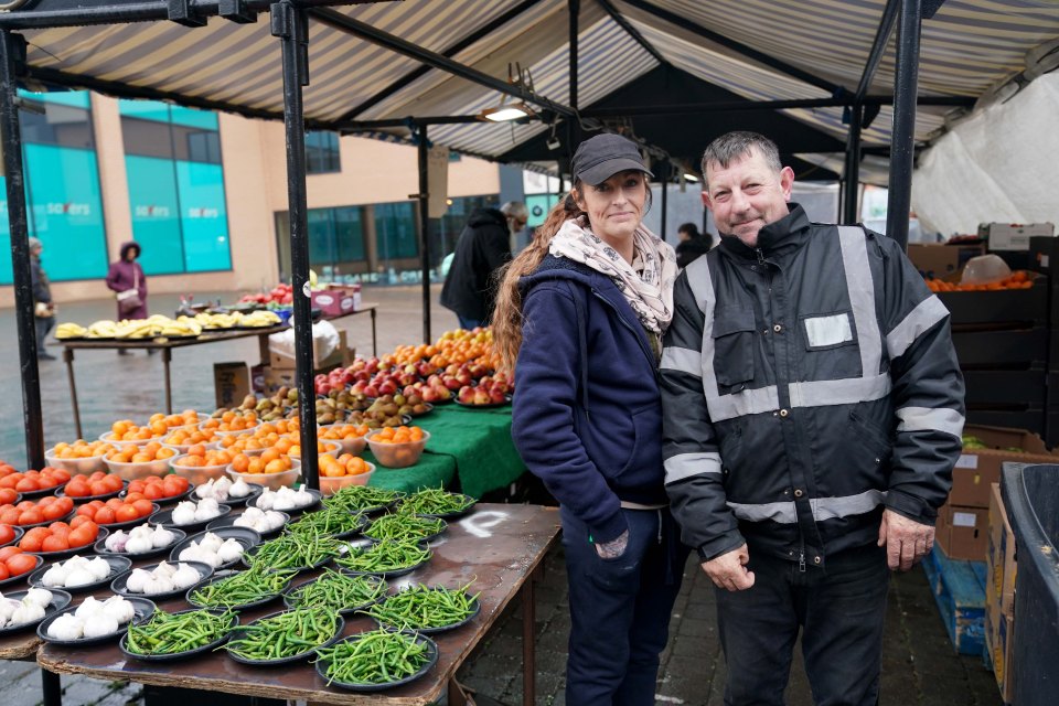 Michelle Ash and Nigel Phillips say lockdown crippled their fruit and veg stall