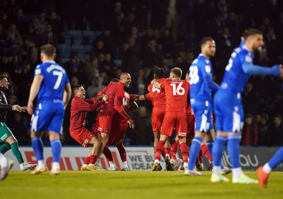 Orient players were celebrating promotion while their game was still going on